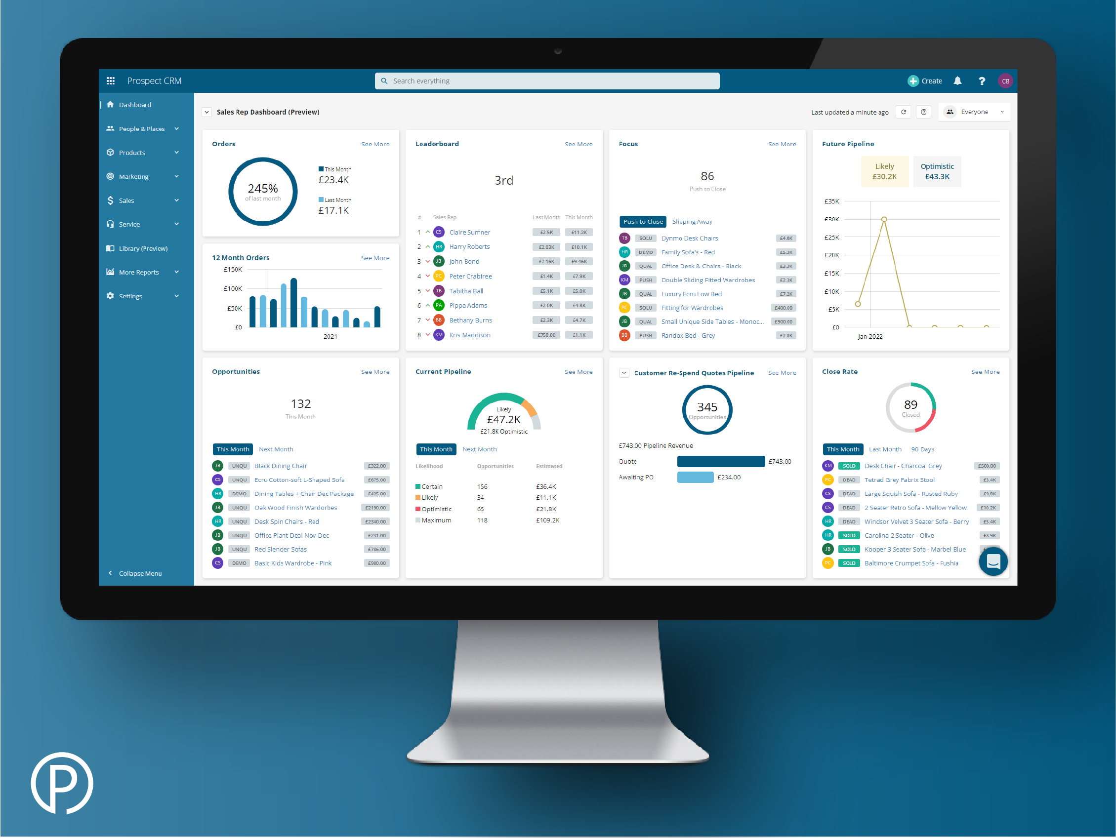 Prospect CRM Screenshot