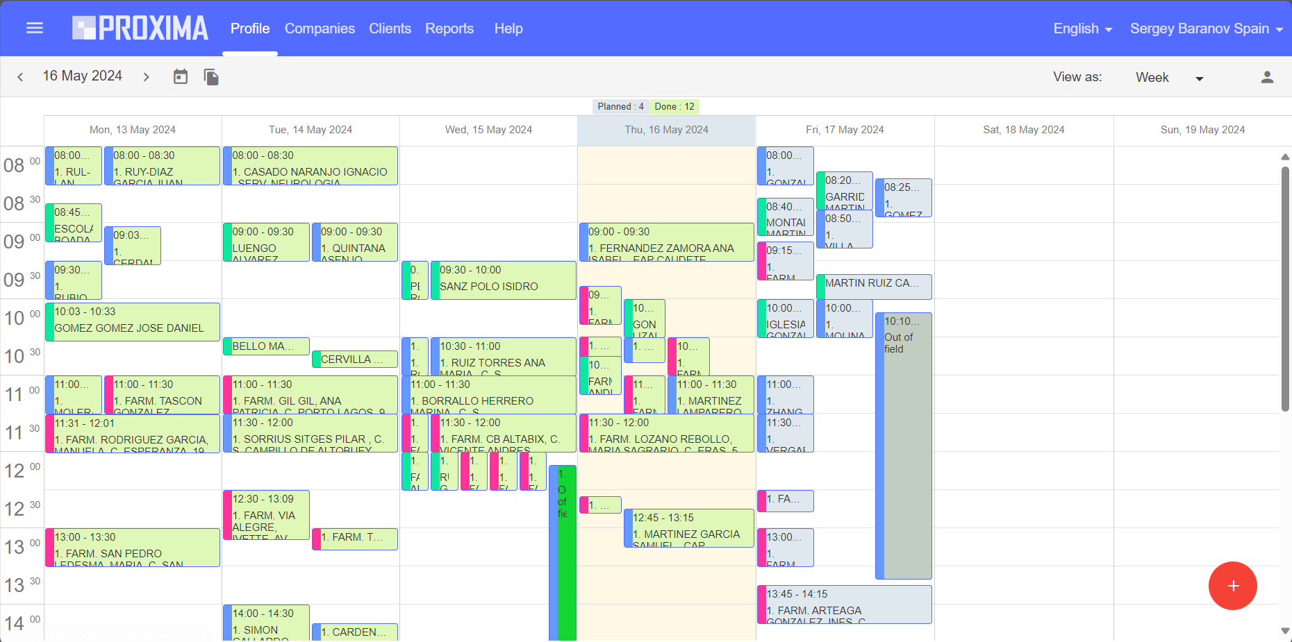 Proxima Cloud CRM Screenshot