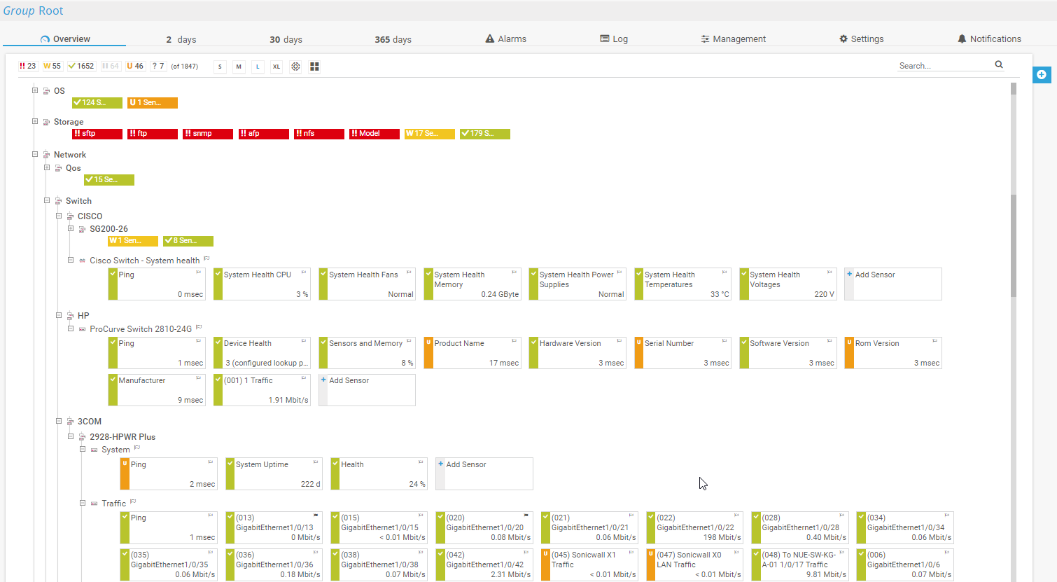 PRTG Network Monitor screenshot & Video