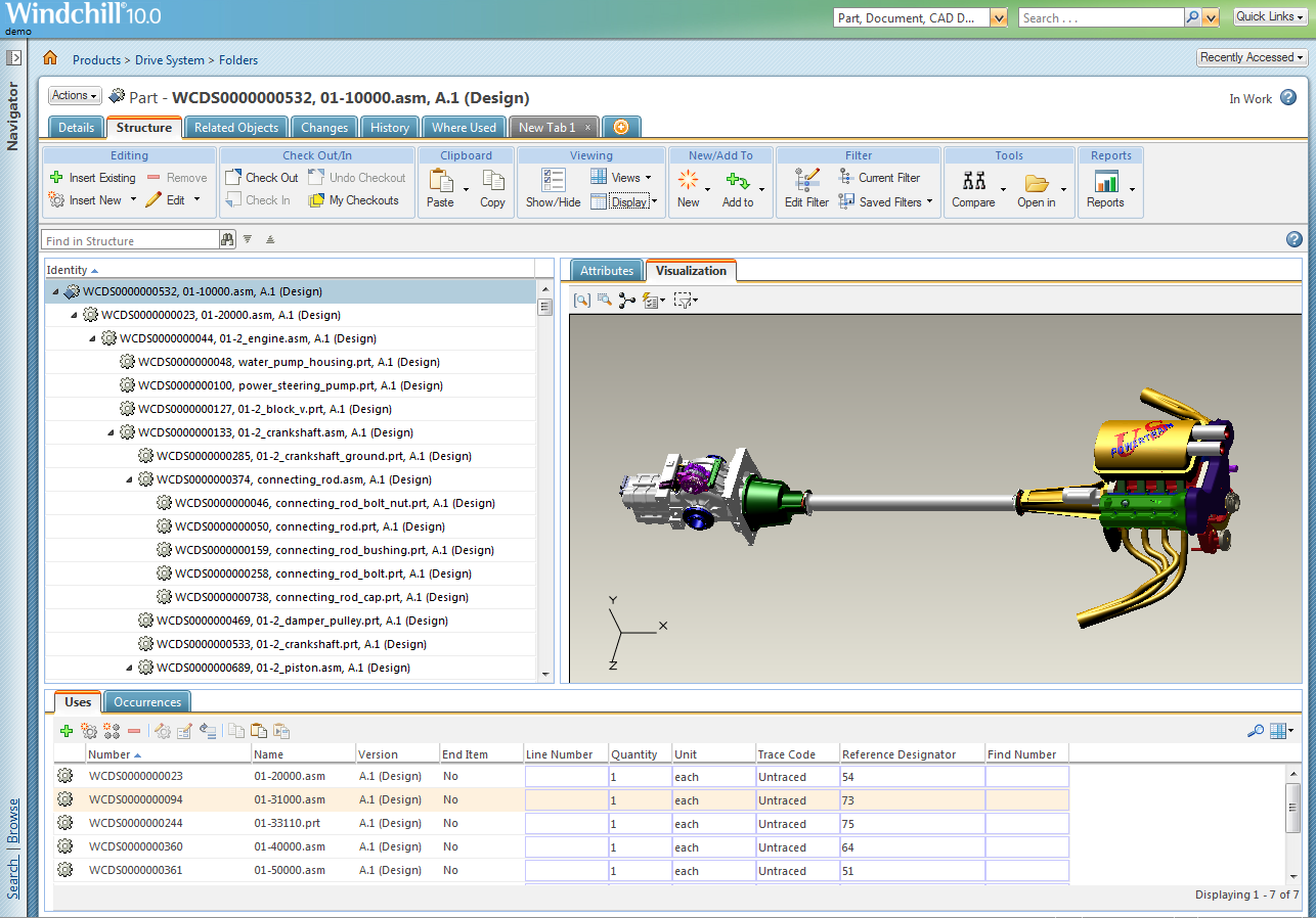 PTC Windchill Screenshot