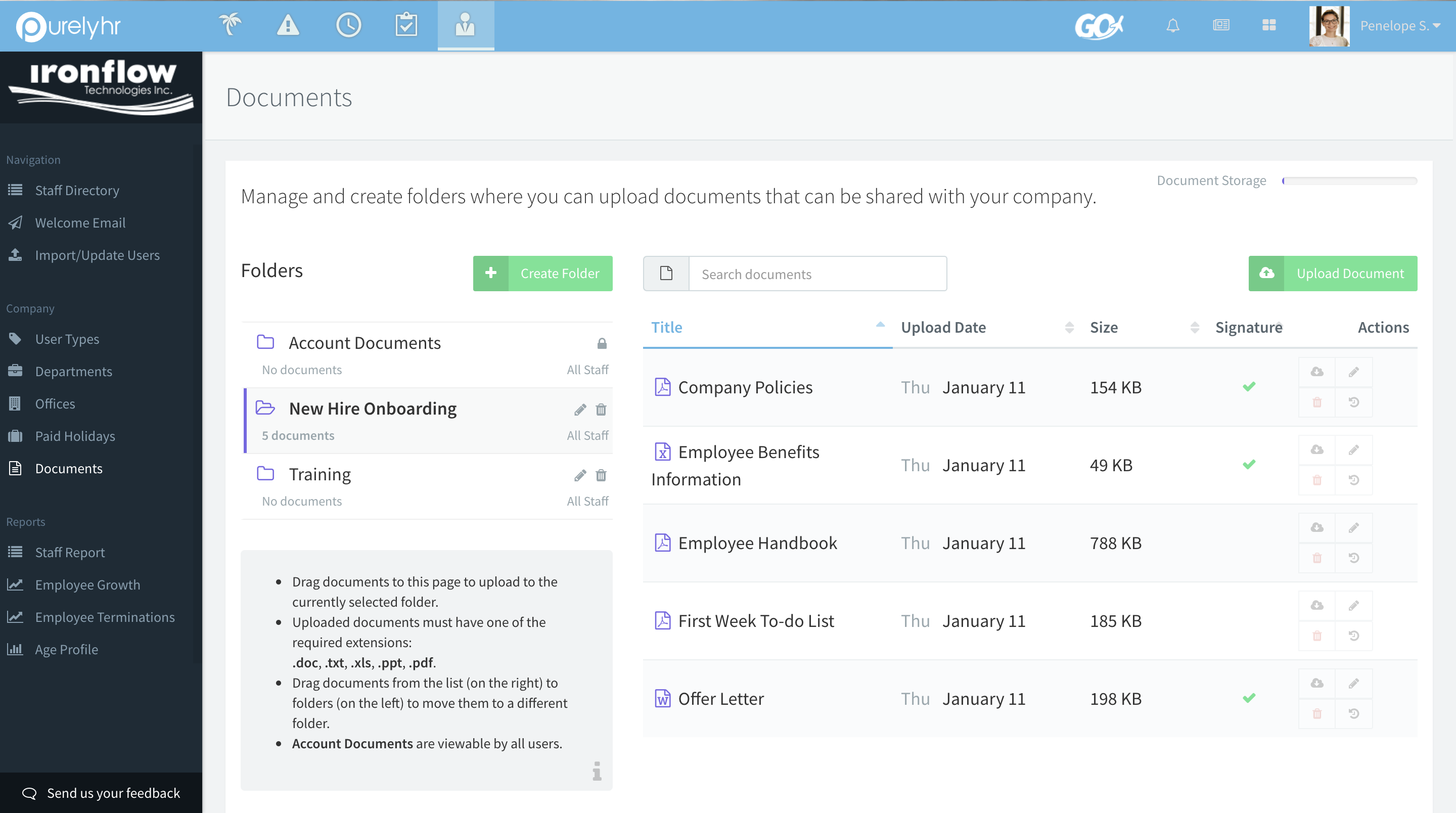 PurelyHR Screenshot