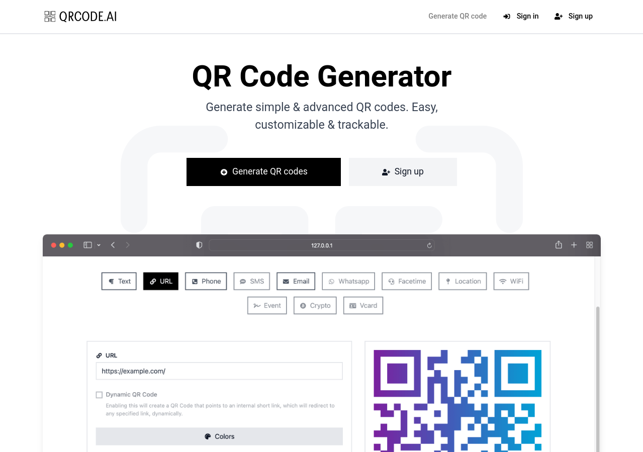QRCode AI Screenshot