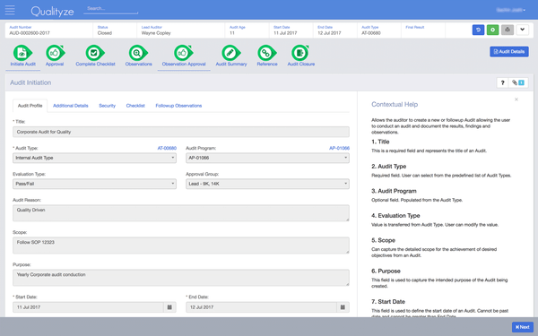 Qualityze EQMS screenshot & Video