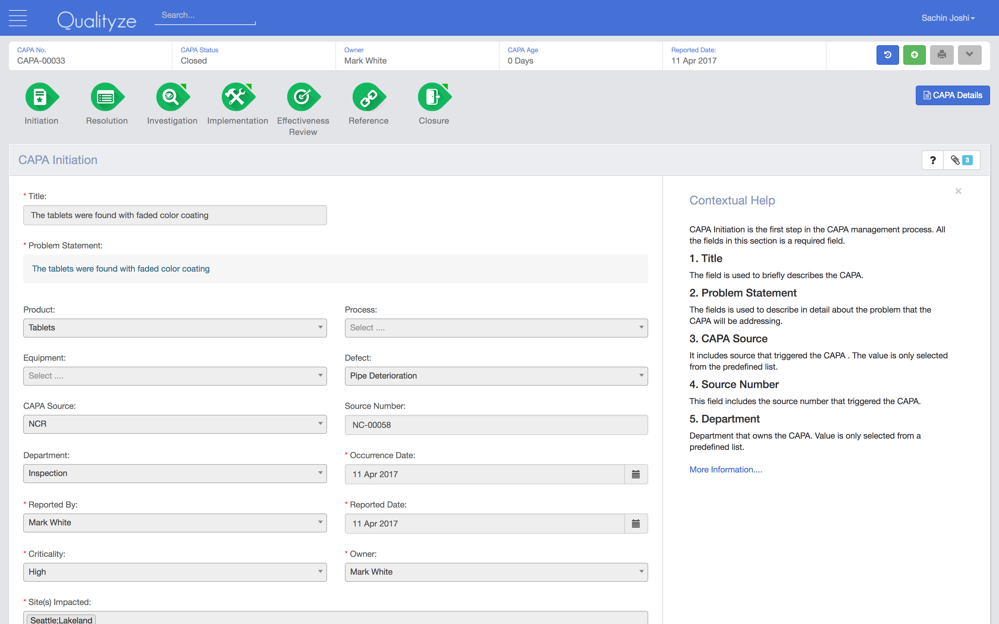 Qualityze EQMS screenshot & Video