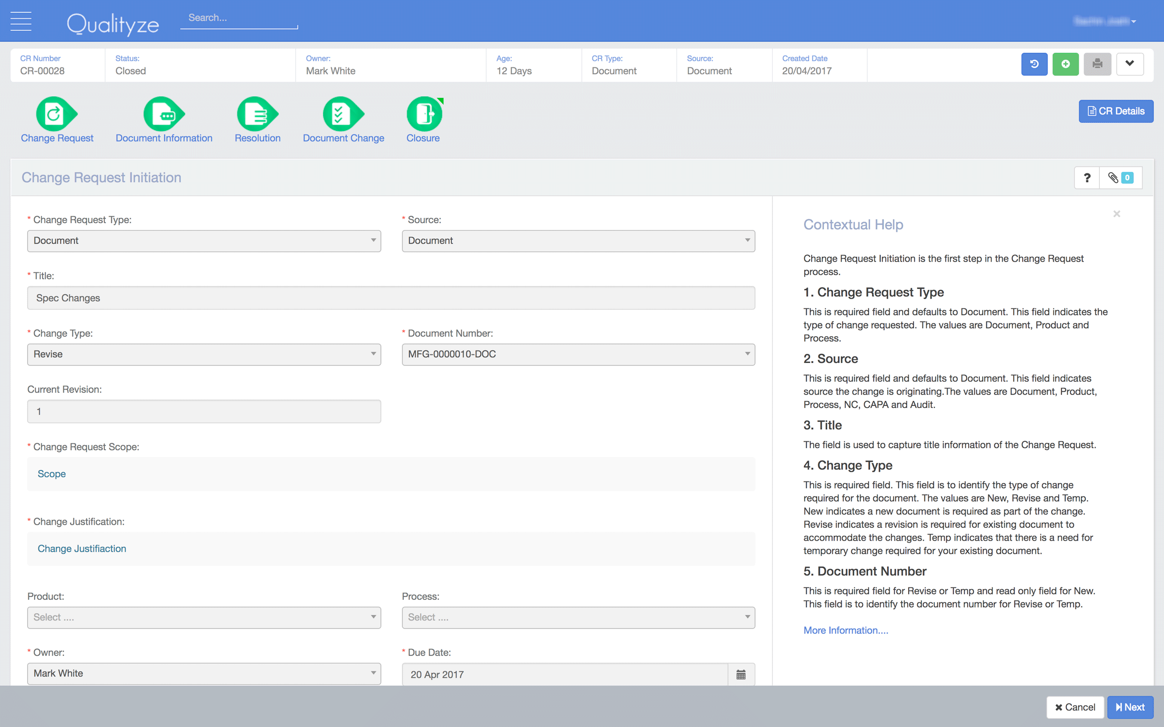 Qualityze EQMS screenshot & Video