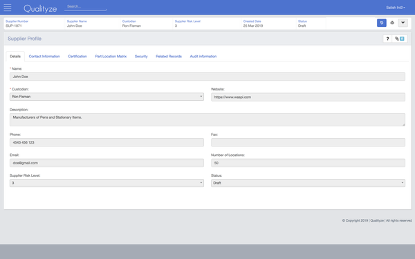 Qualityze EQMS screenshot & Video