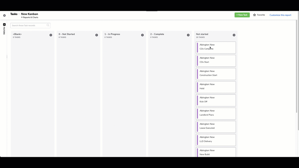 Quickbase screenshot & Video