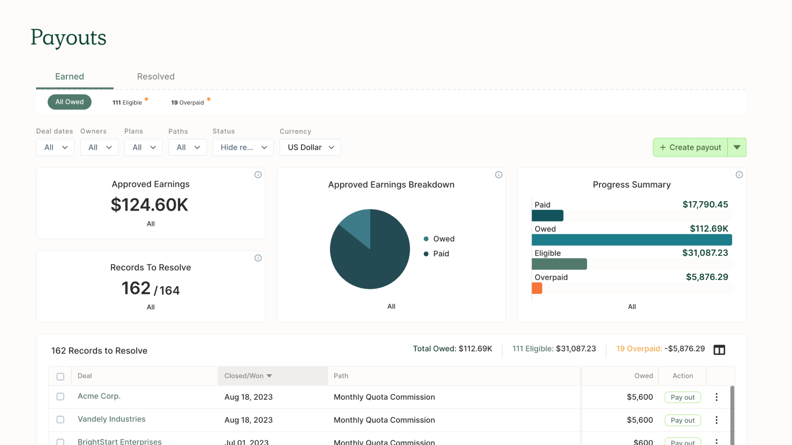 QuotaPath Screenshot