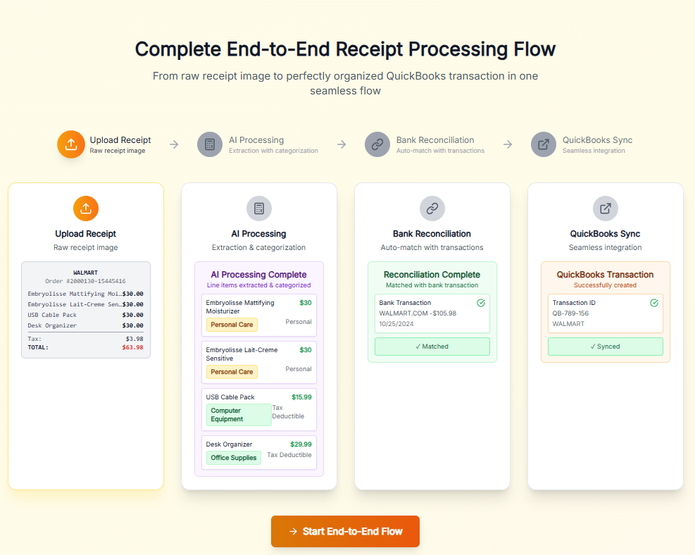 ReceiptRecon - AI Receipt Scanner Screenshot