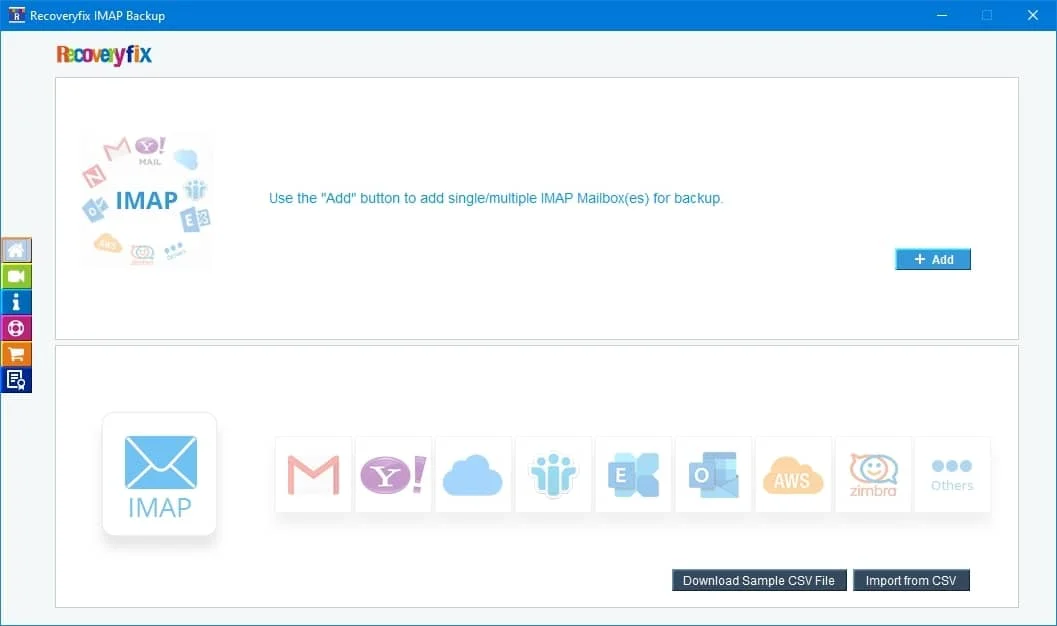 Recoveryfix IMAP Backup Tool Screenshot
