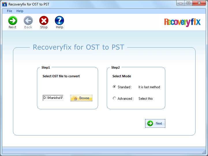 Recoveryfix OST to PST Converter screenshot & Video