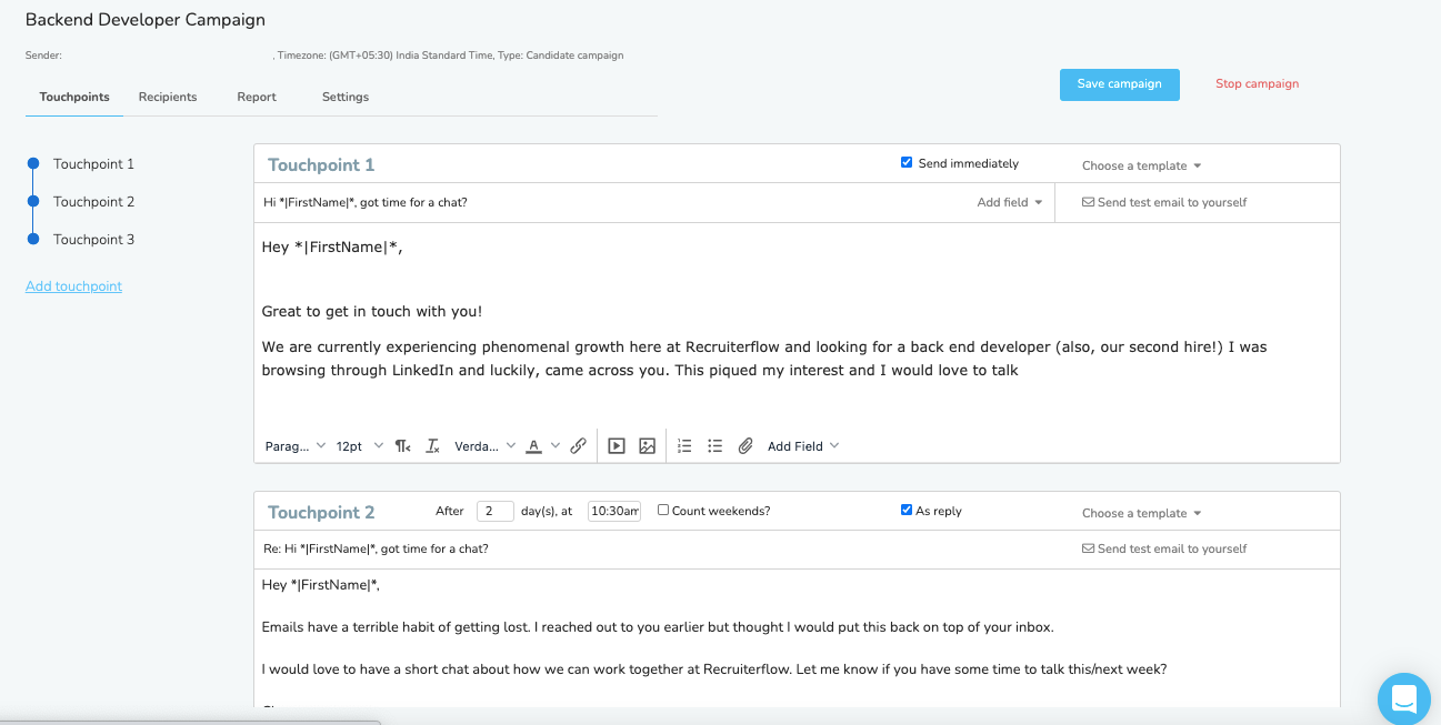 Recruiterflow Screenshot