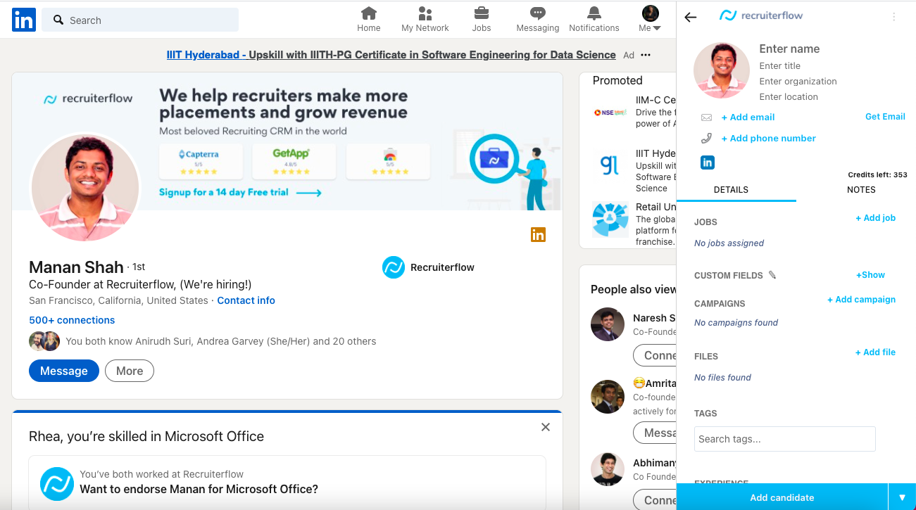 Recruiterflow Screenshot