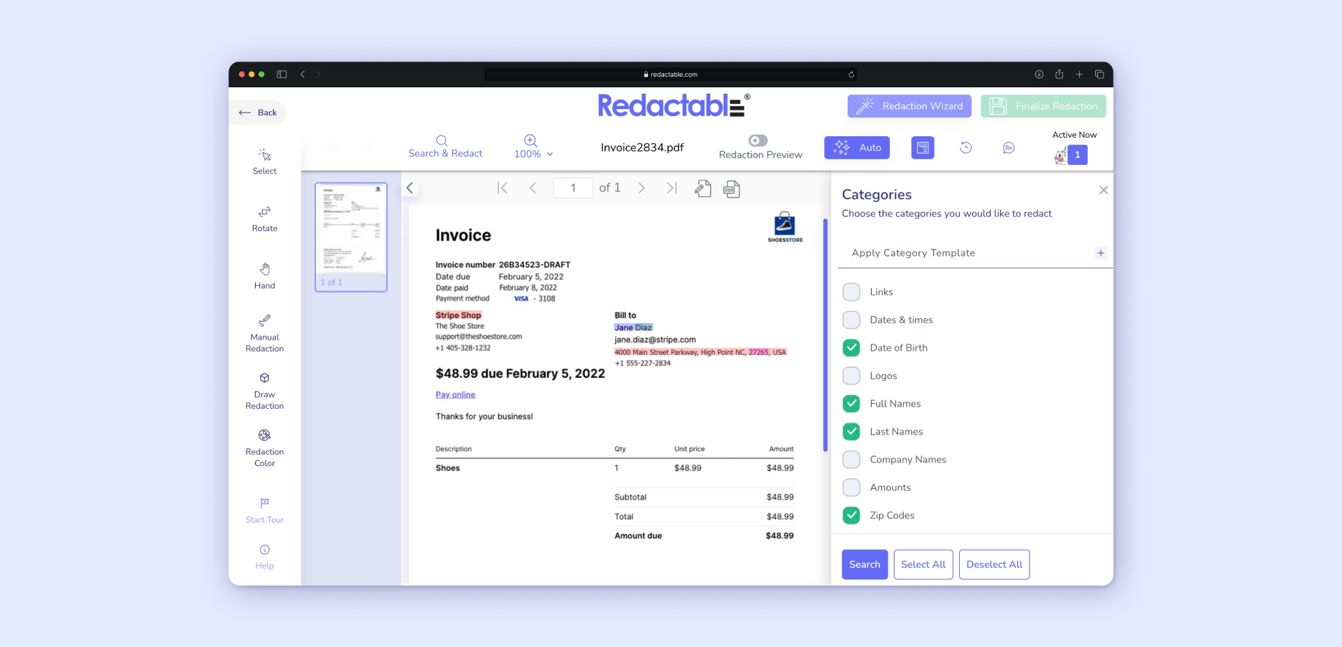 Redactable screenshot & Video