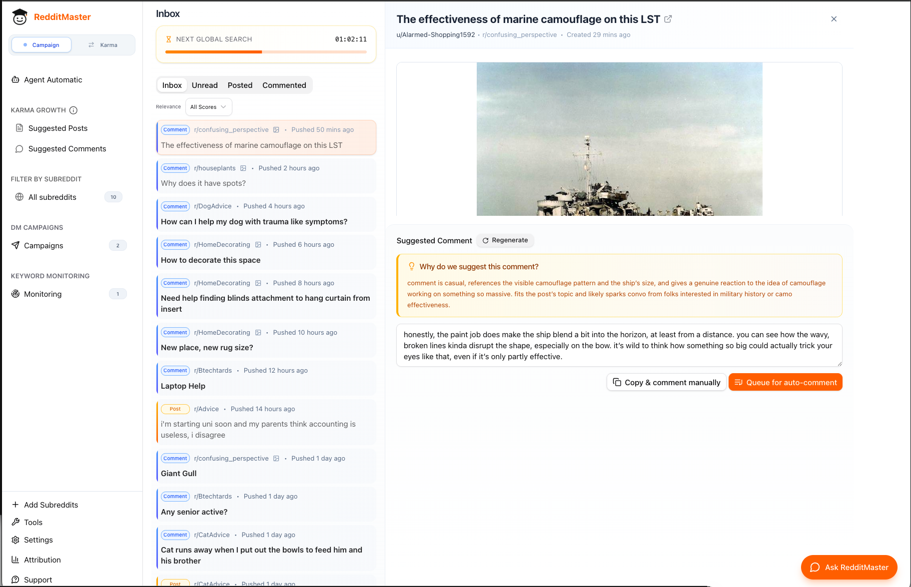 RedditMaster Screenshot