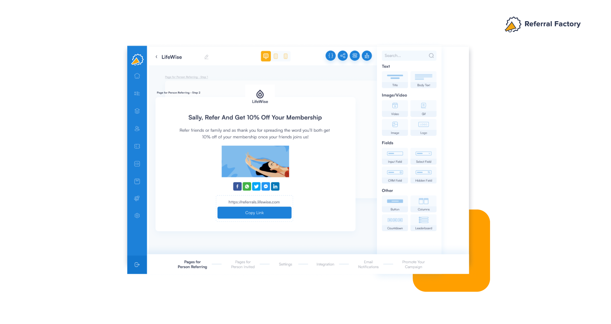 Referral Factory Screenshot