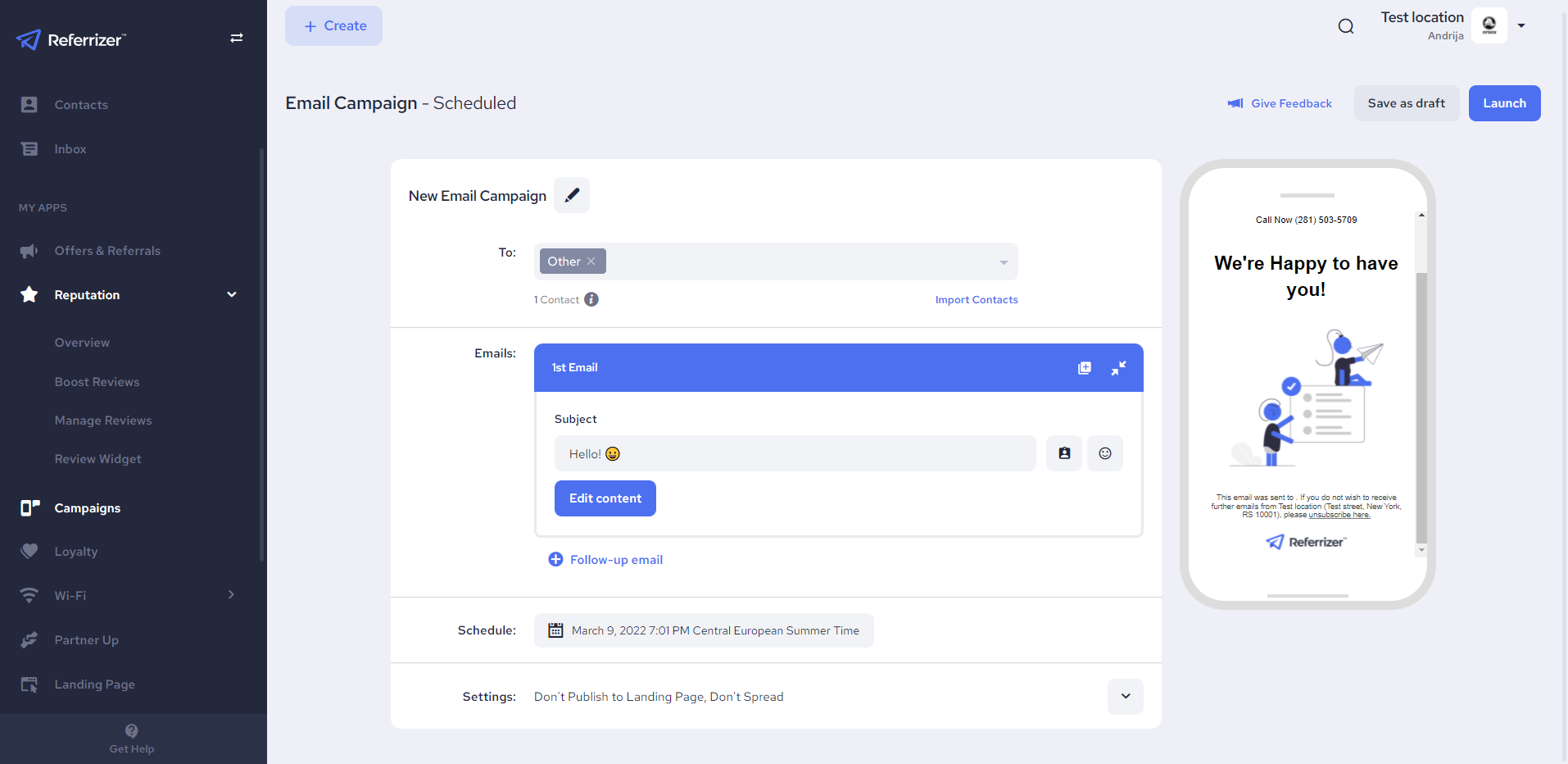 Referrizer screenshot & Video