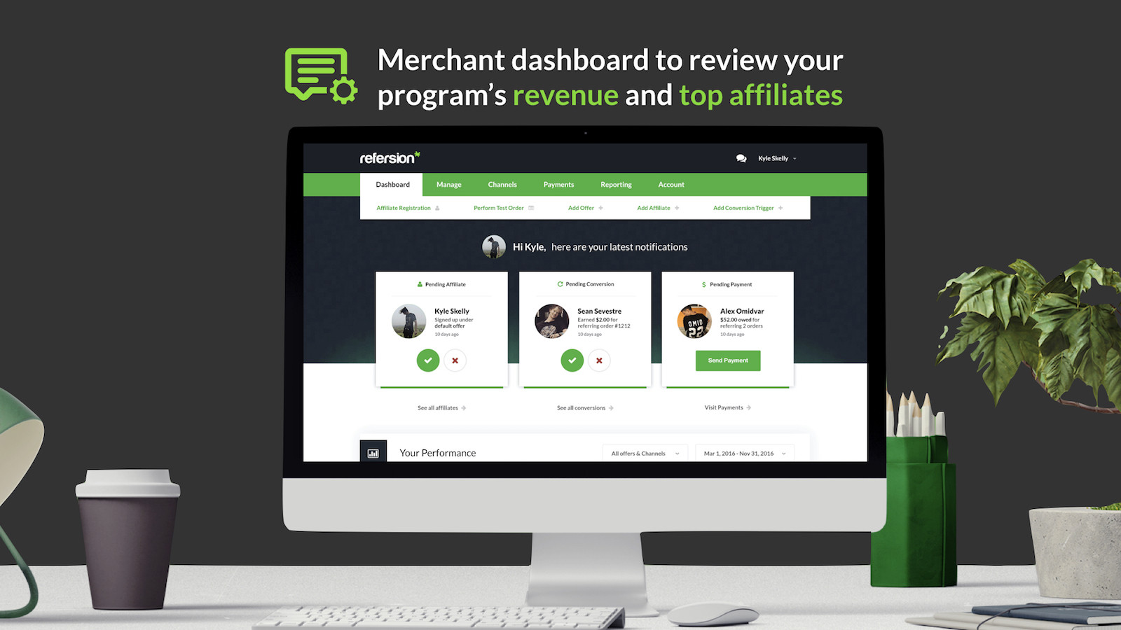 Refersion screenshot & Video