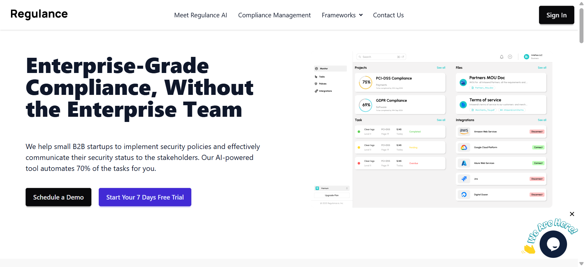 Regulance Screenshot