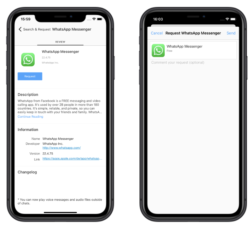 Relution screenshot & Video