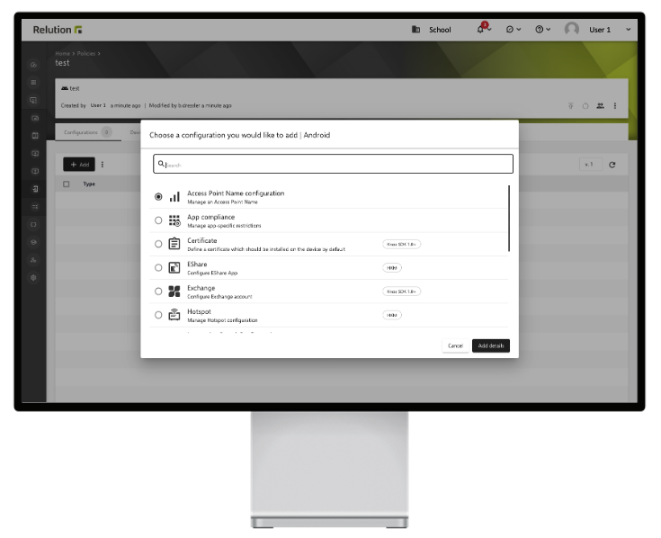 Relution screenshot & Video