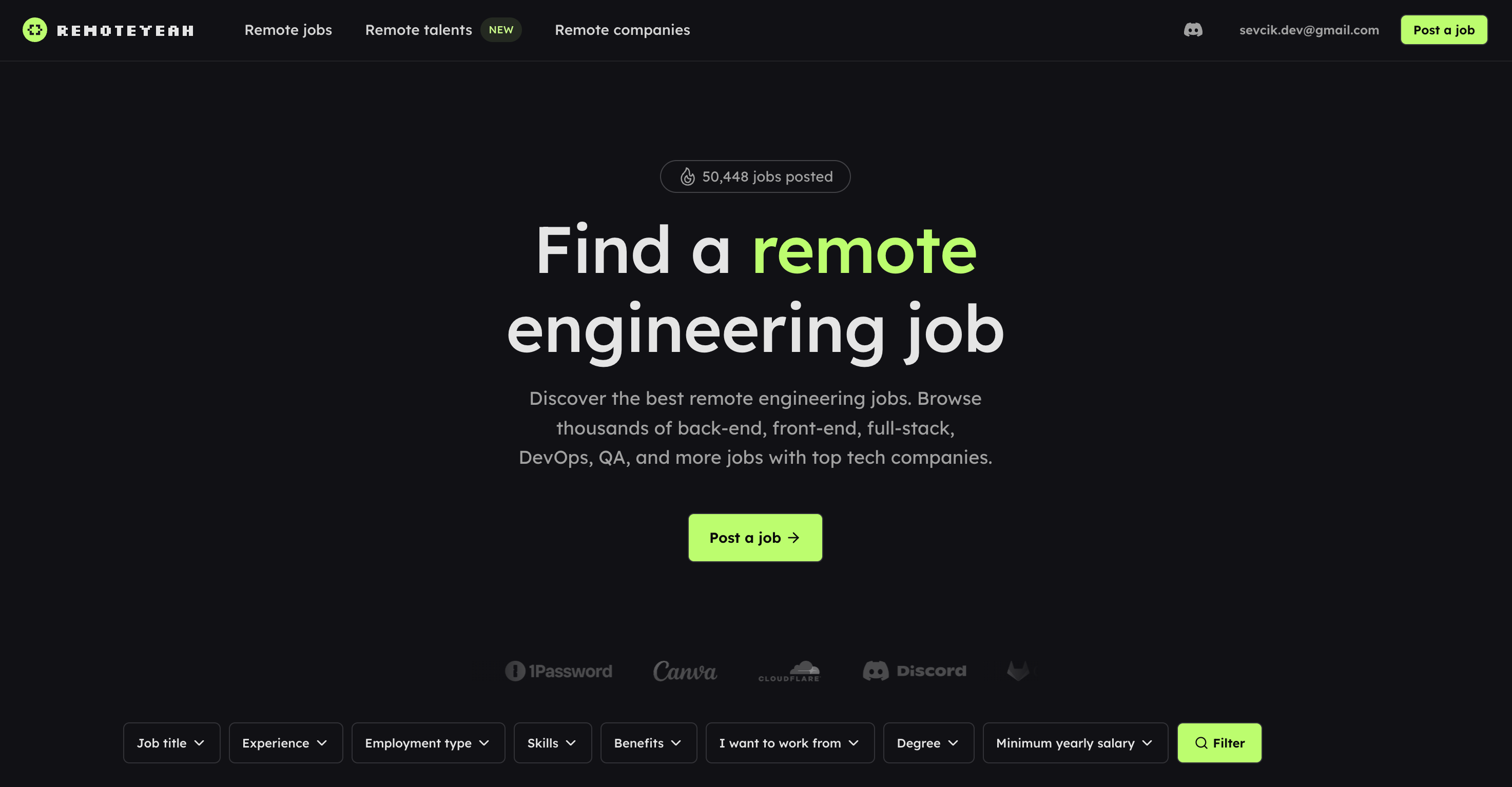 RemoteYeah Screenshot