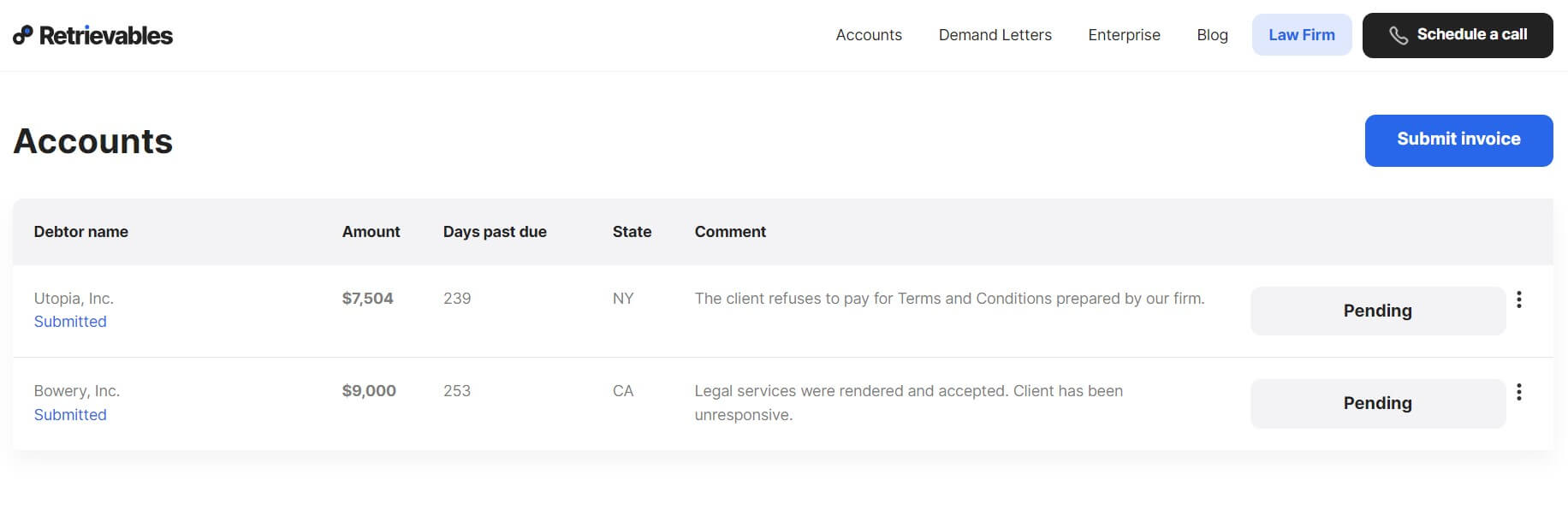 Retrievables Screenshot