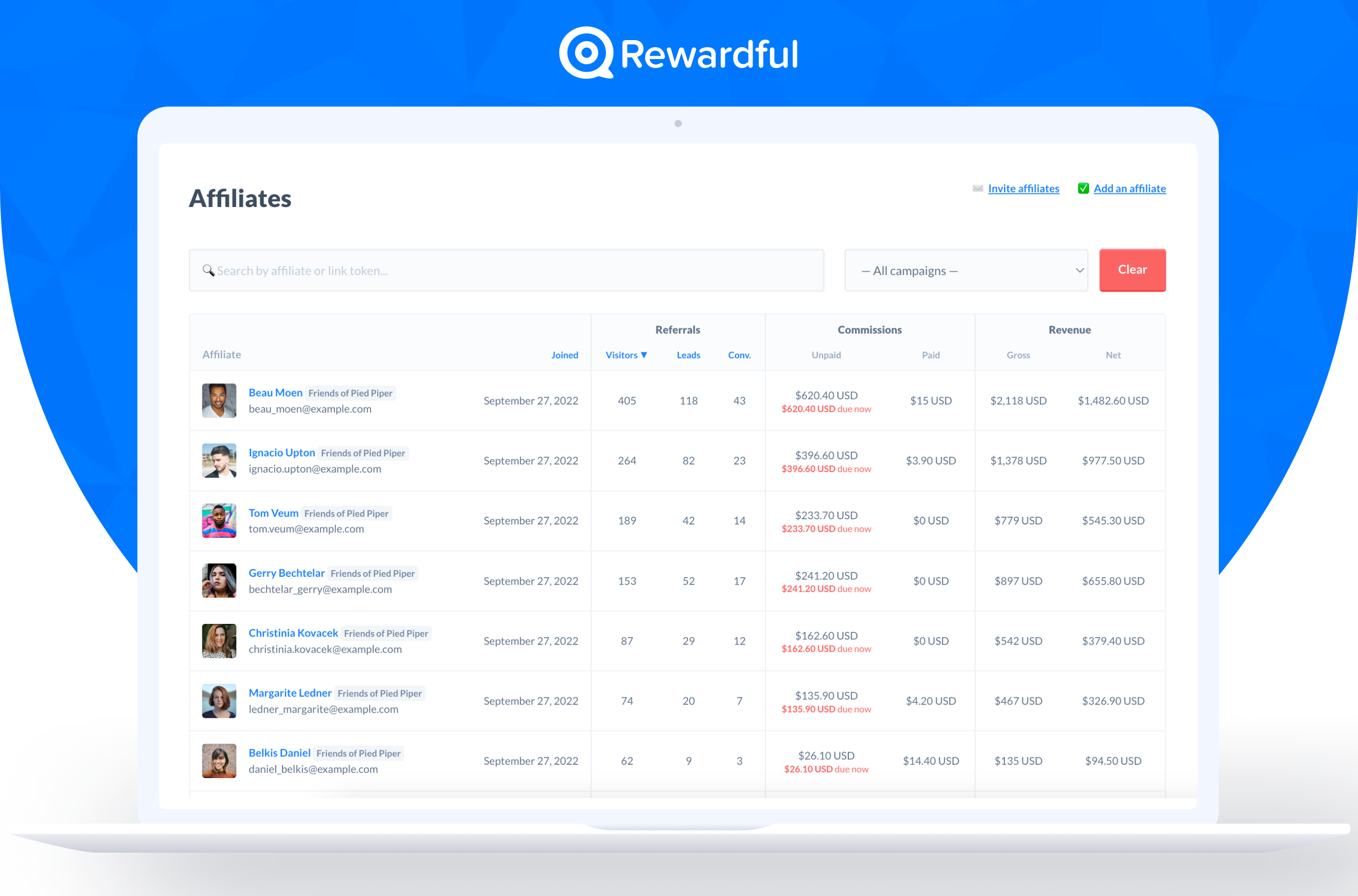 Rewardful Screenshot