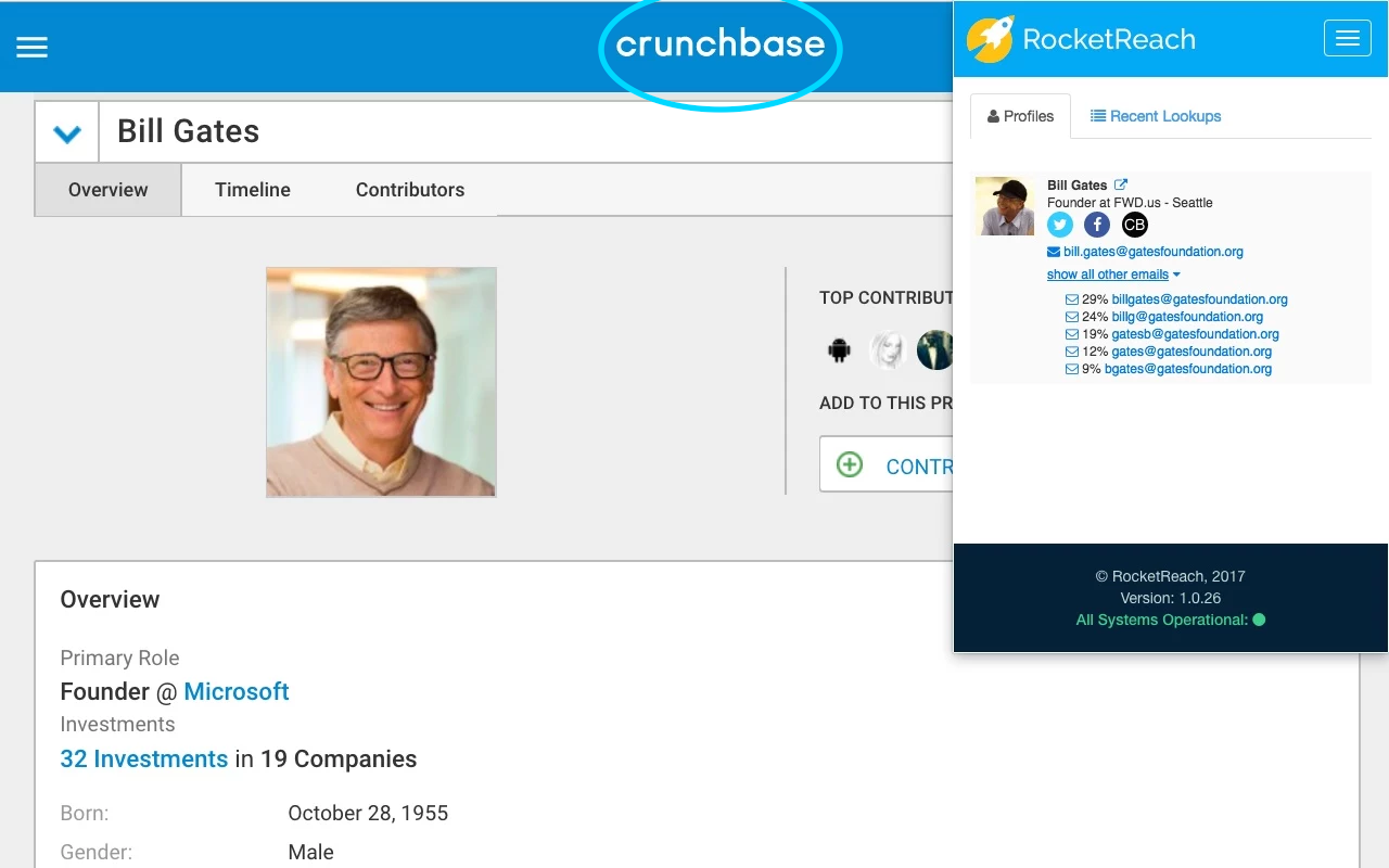 RocketReach Screenshot
