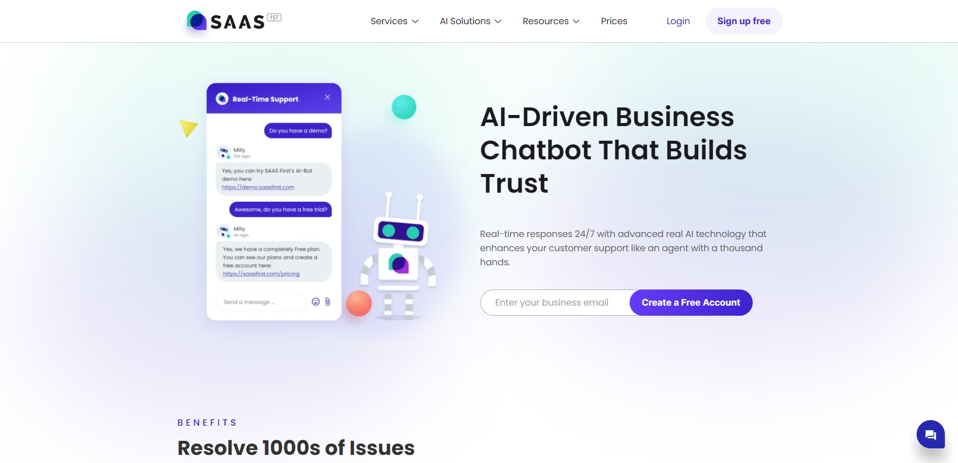 SAAS First screenshot & Video