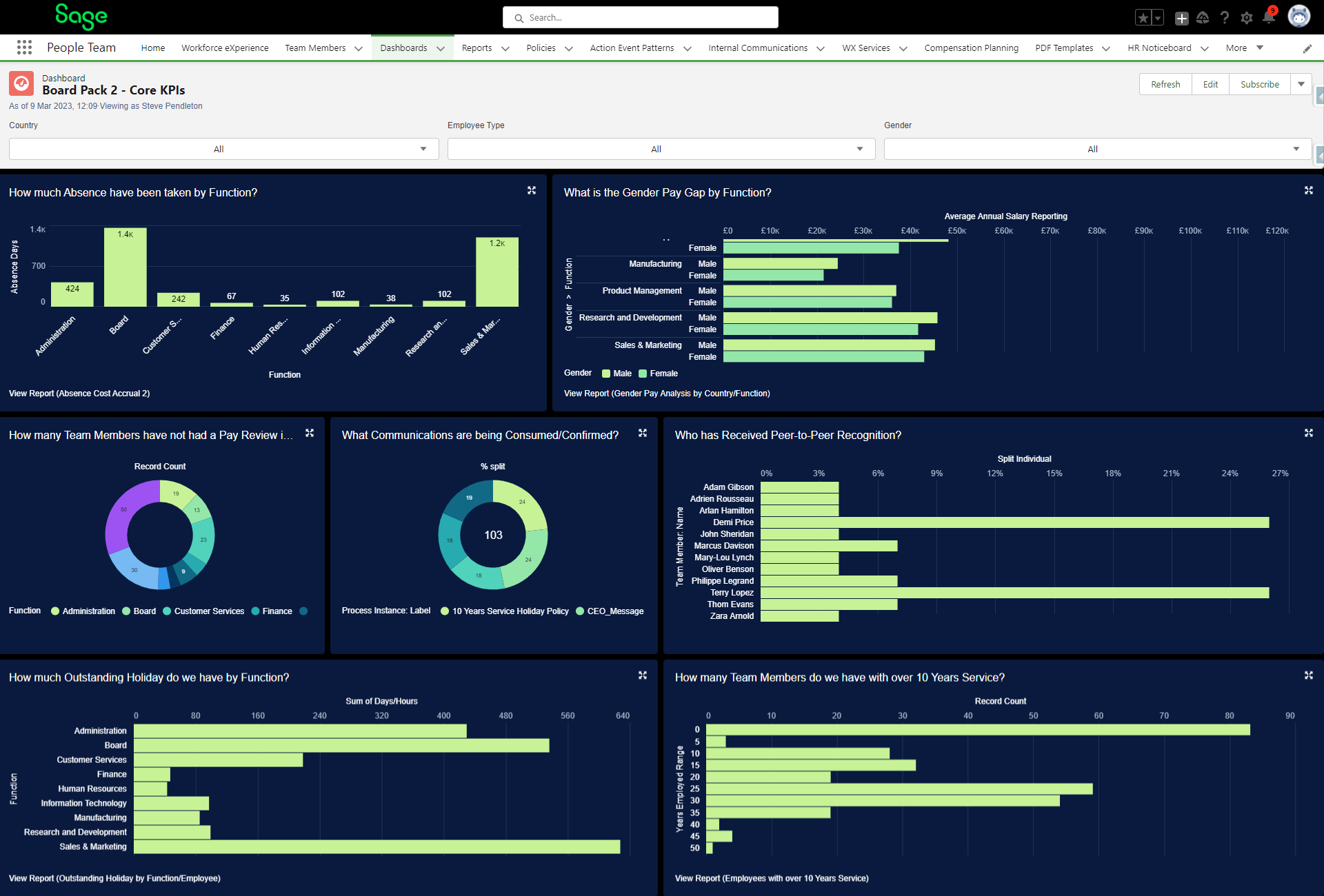 Sage People Screenshot