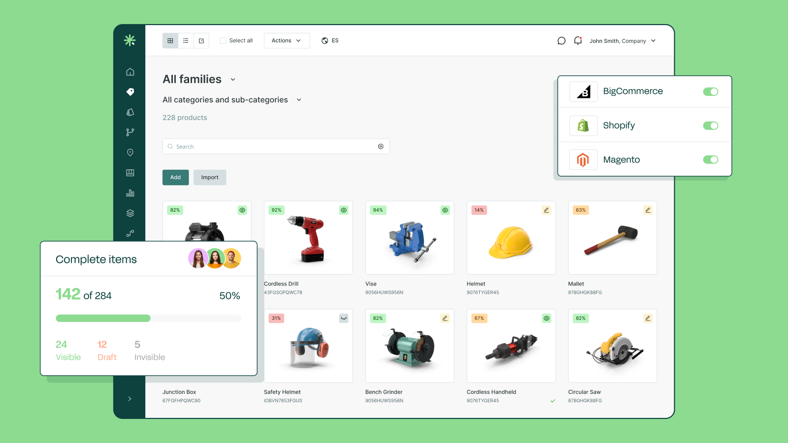 Sales Layer PIM Screenshot