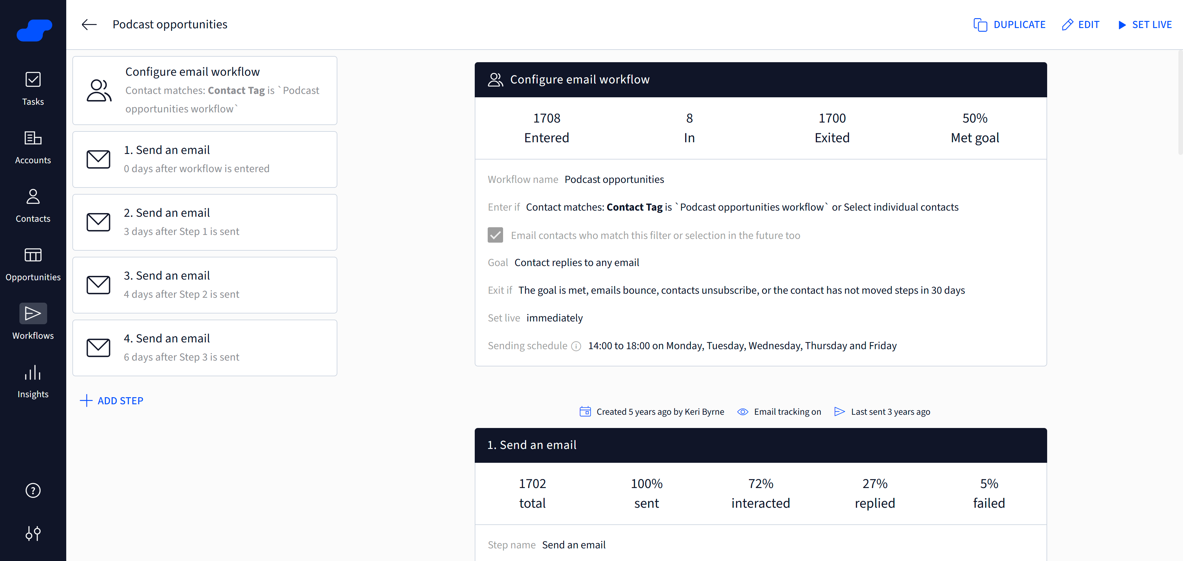 Salesflare Screenshot