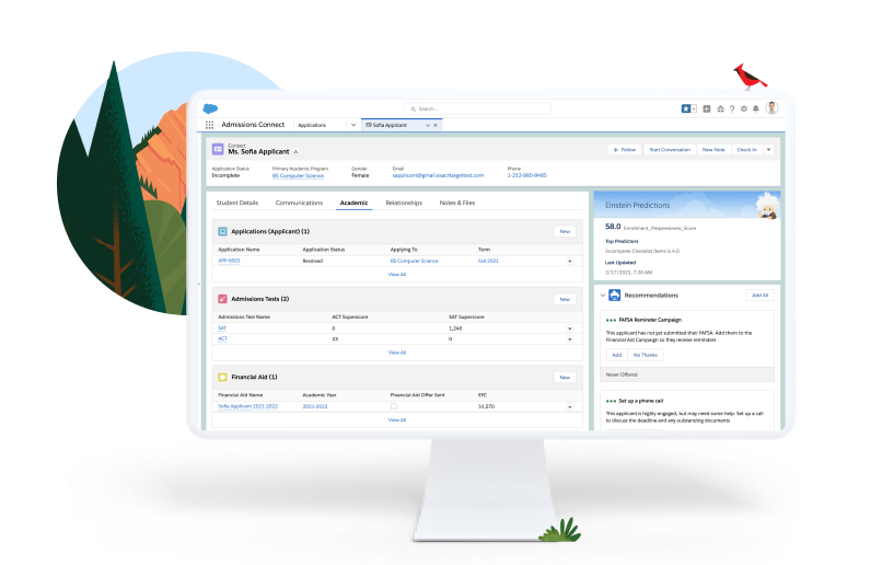 Salesforce Education Cloud Screenshot