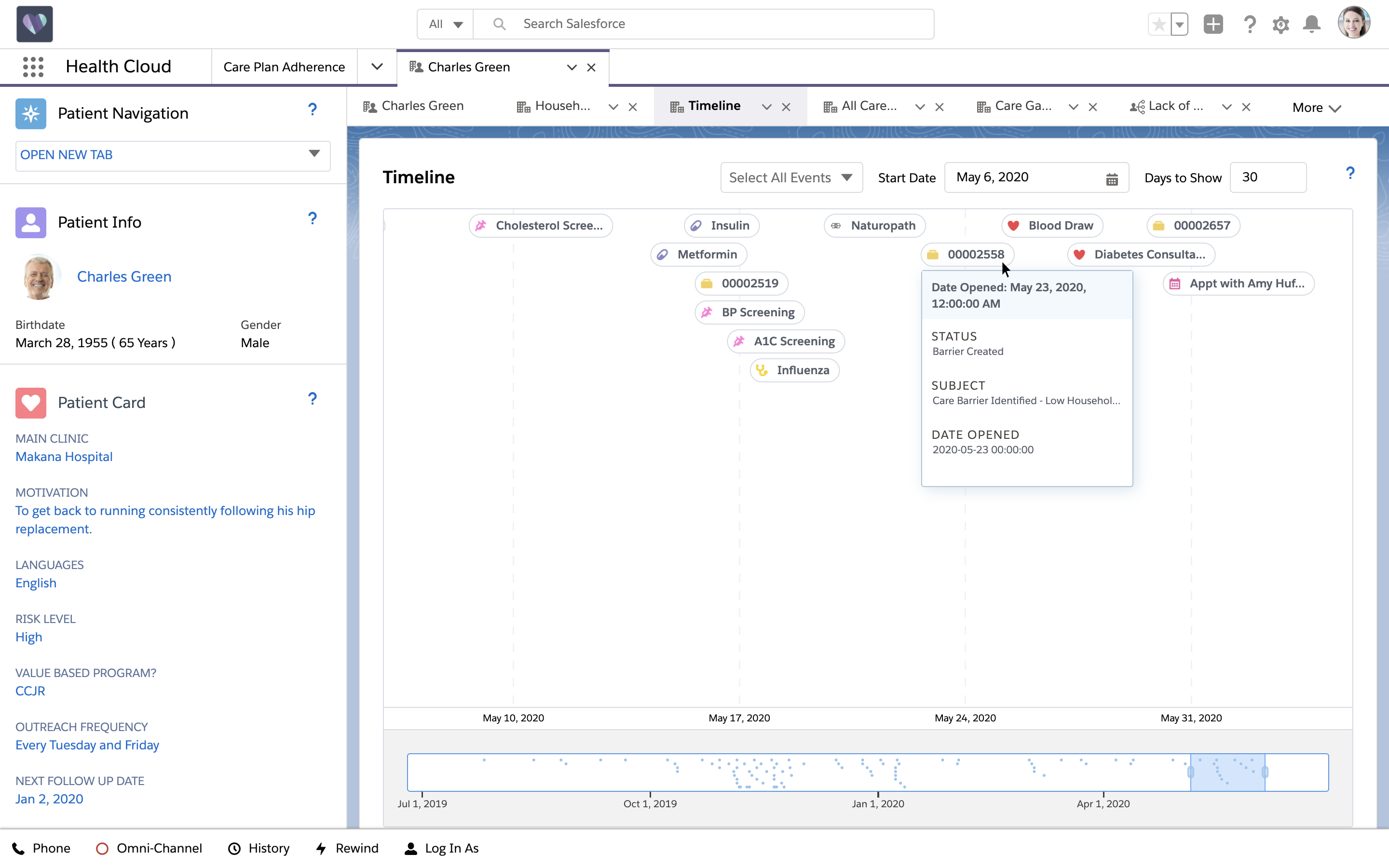 Salesforce Health Cloud Screenshot