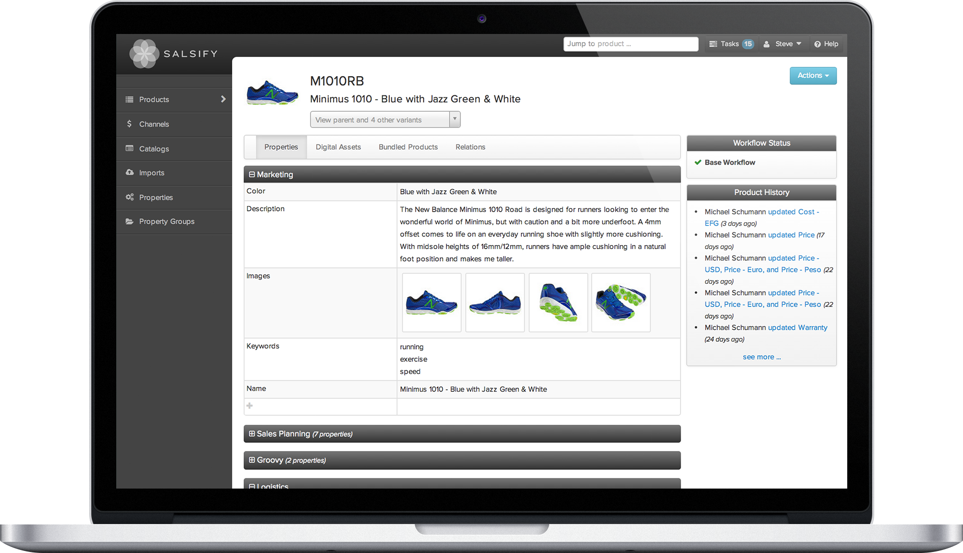 Salsify PXM Screenshot