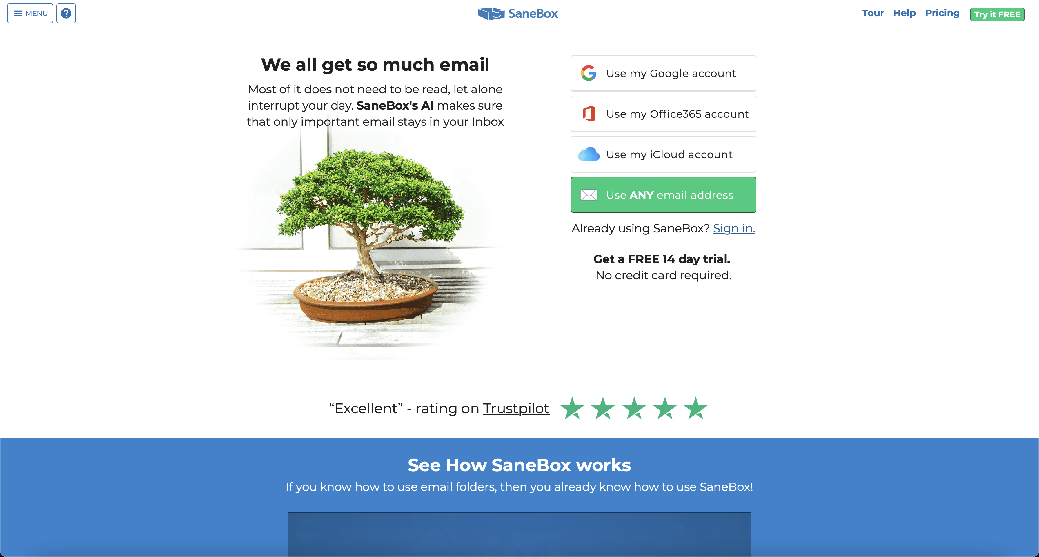 SaneBox screenshot & Video