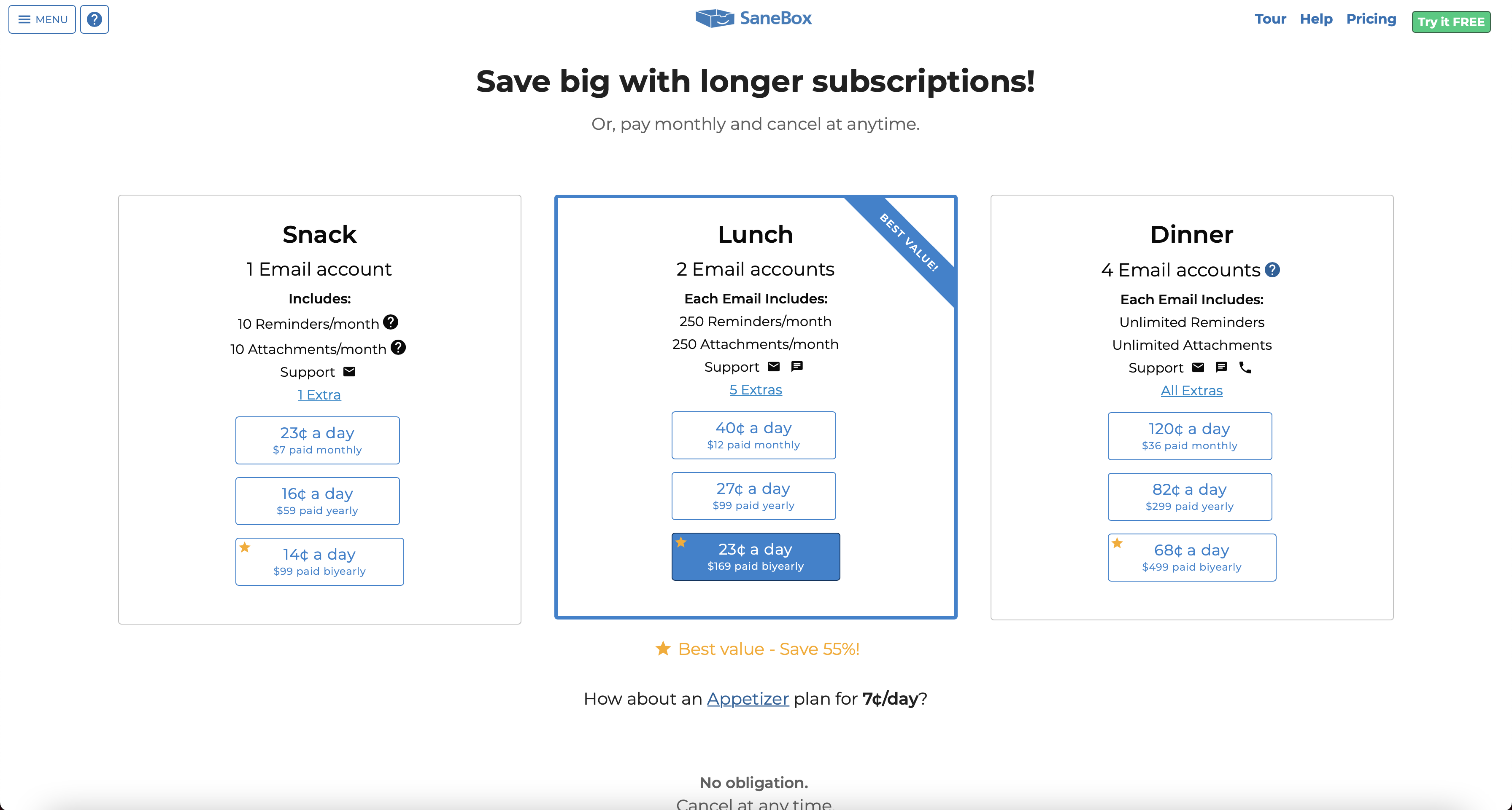SaneBox screenshot & Video