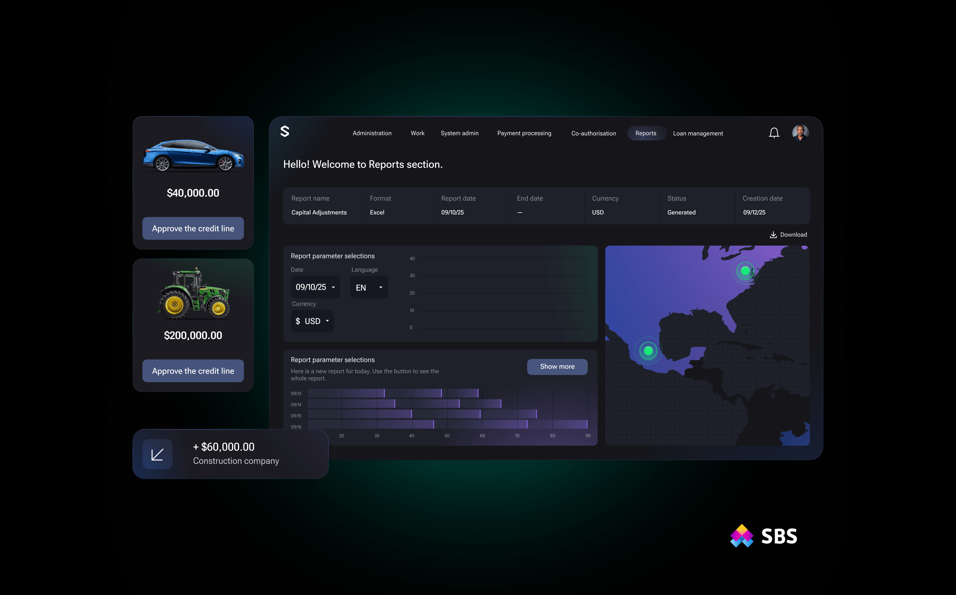 SBS Asset Finance Screenshot