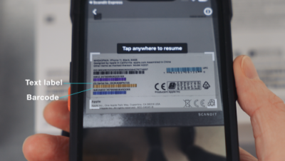 Scandit Barcode Scanning Screenshot