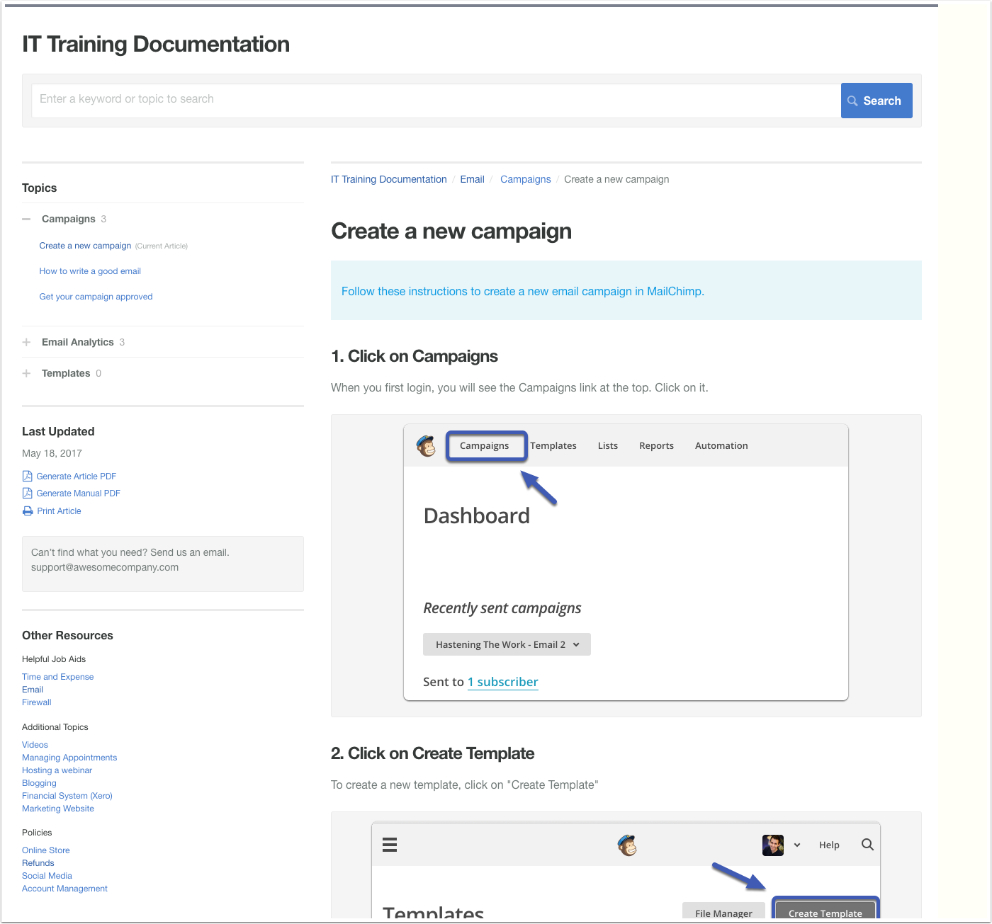 ScreenSteps Screenshot