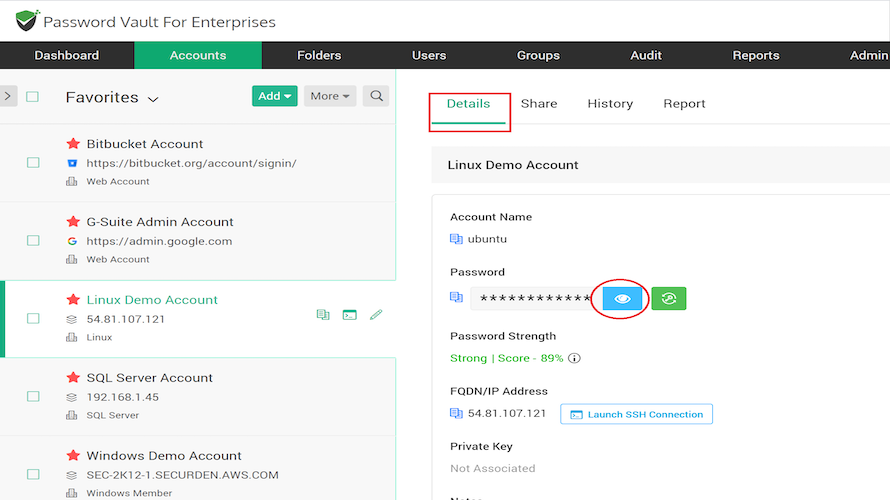 Securden Password Vault for Enterprises screenshot & Video