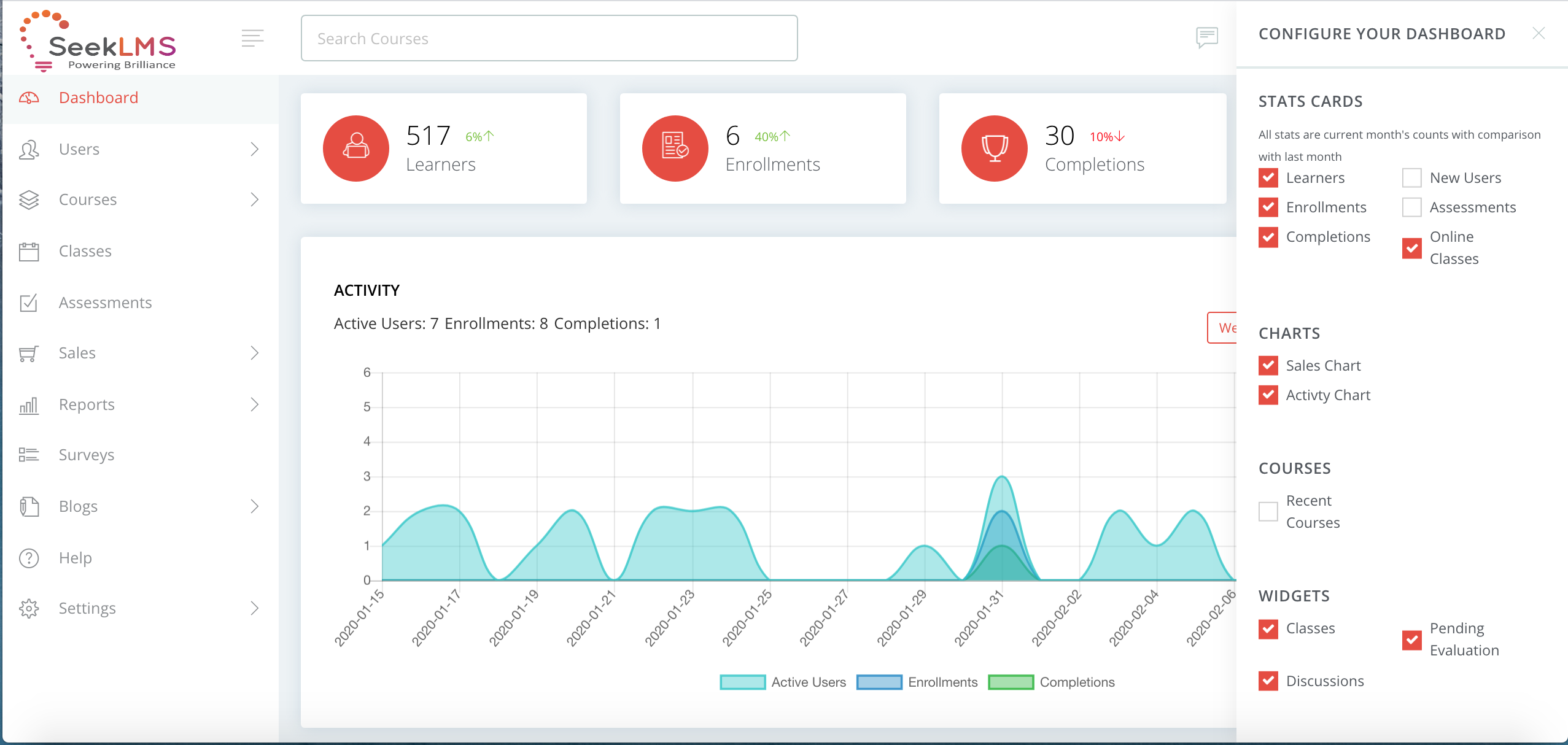 SeekLMS Screenshot