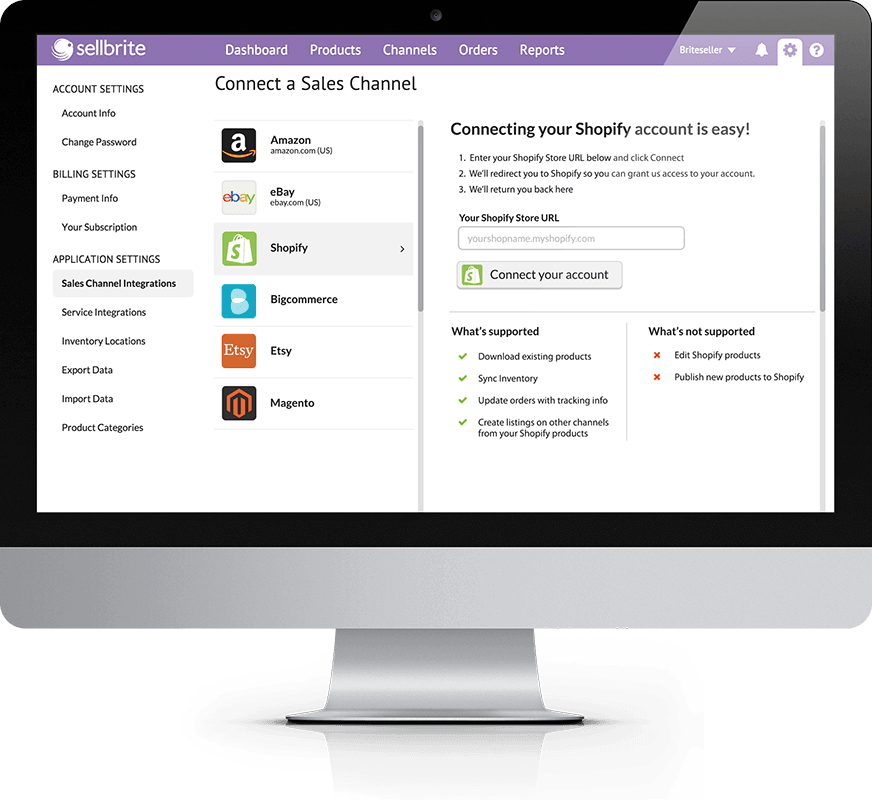 Sellbrite Screenshot
