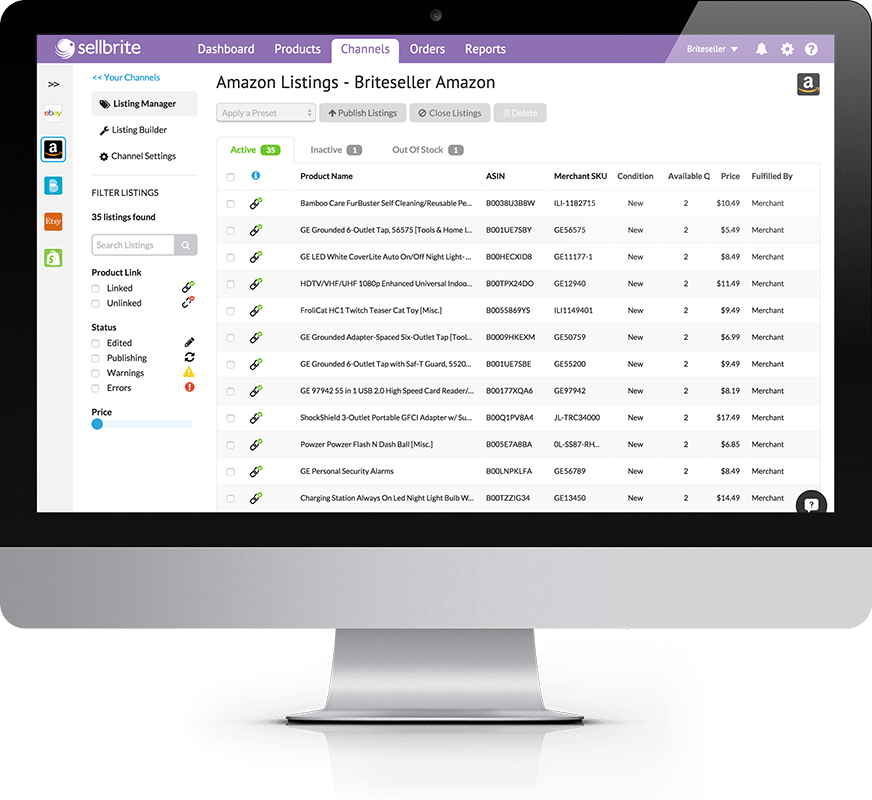 Sellbrite Screenshot