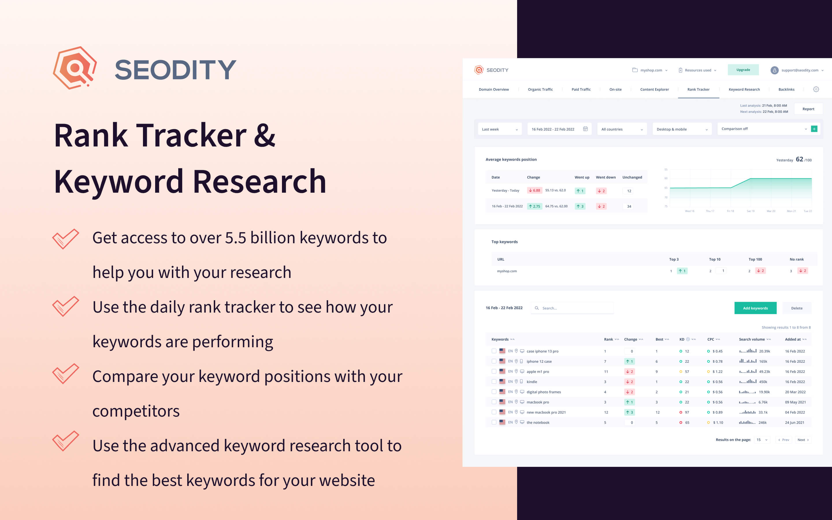 Seodity Screenshot