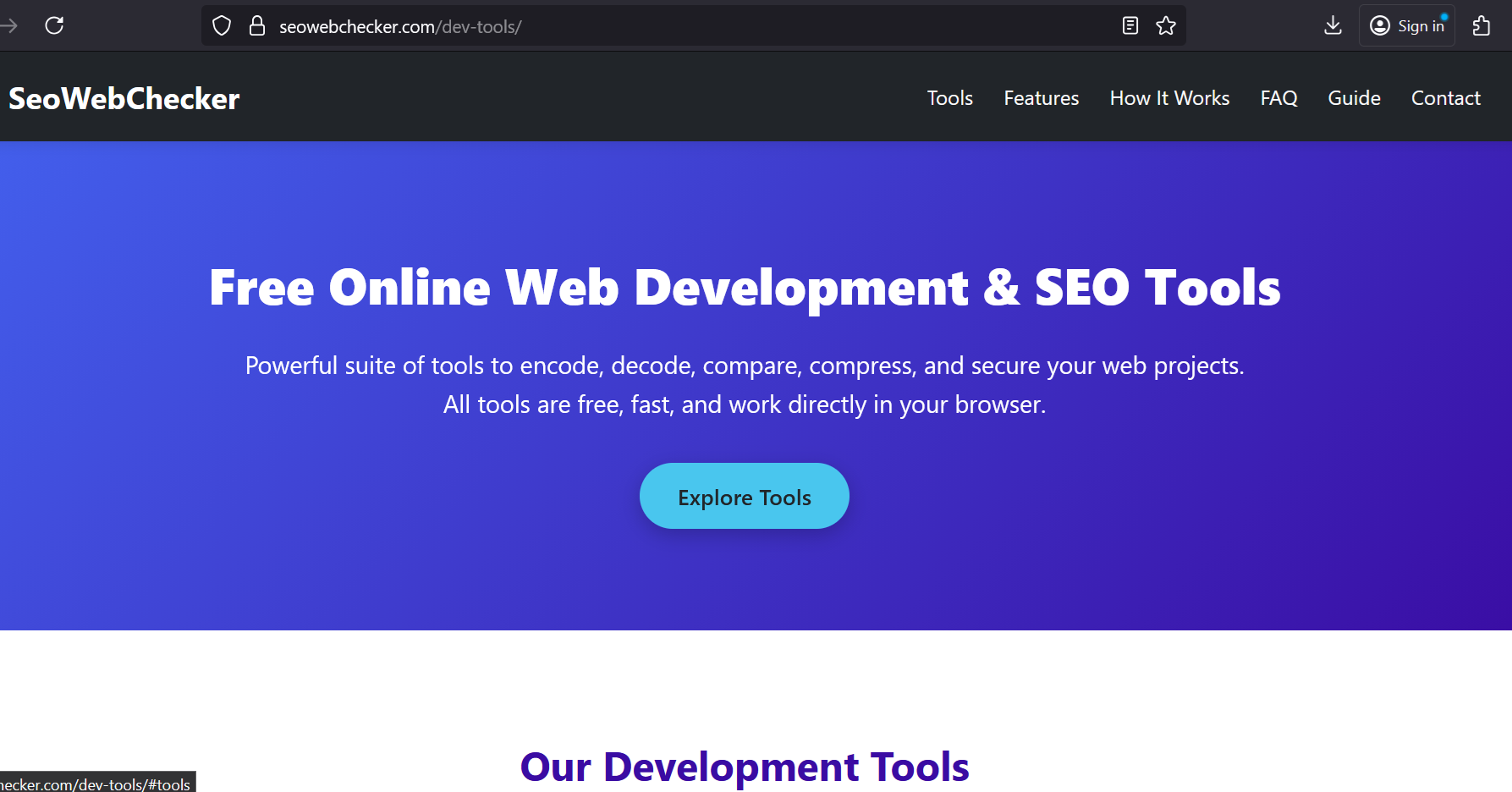 SeoWebChecker Screenshot