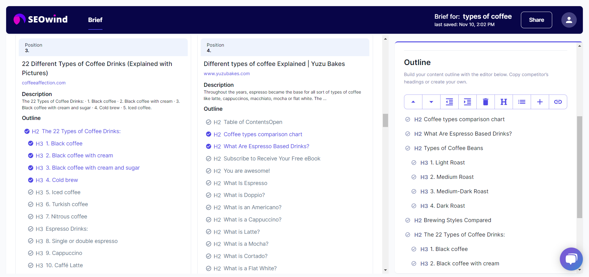 SEOwind Screenshot