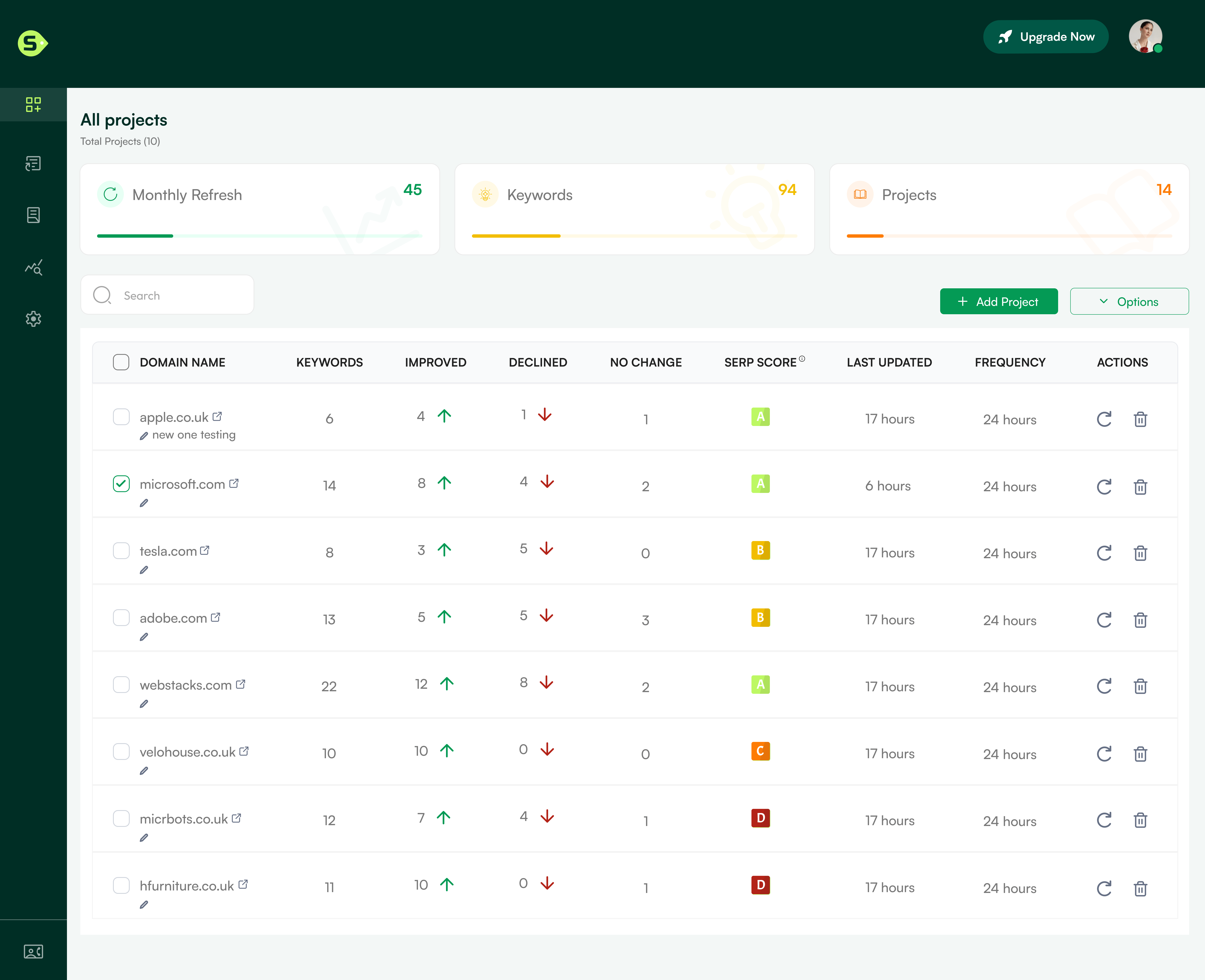 SERPtag Screenshot