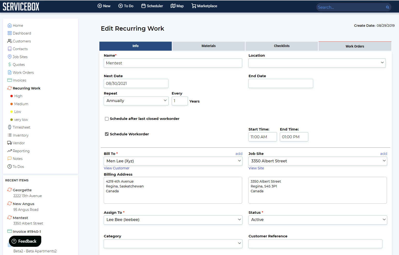 ServiceBox Screenshot